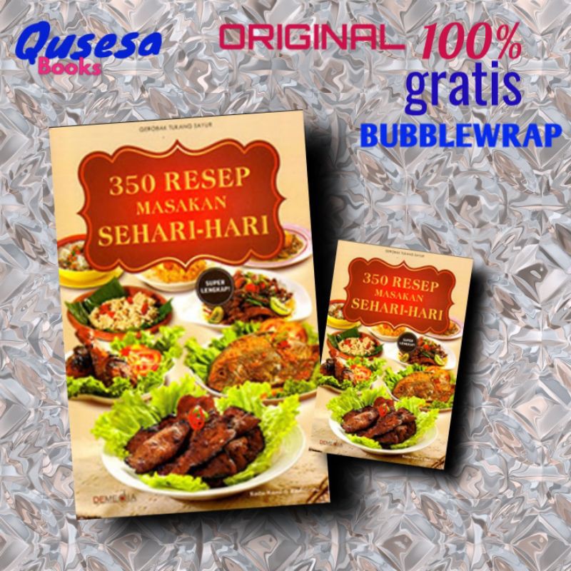 350 RESEP MASAKAN SEHARI-HARI-DEMEDIA-Bonus buku resep sambal favorit(original 100%)