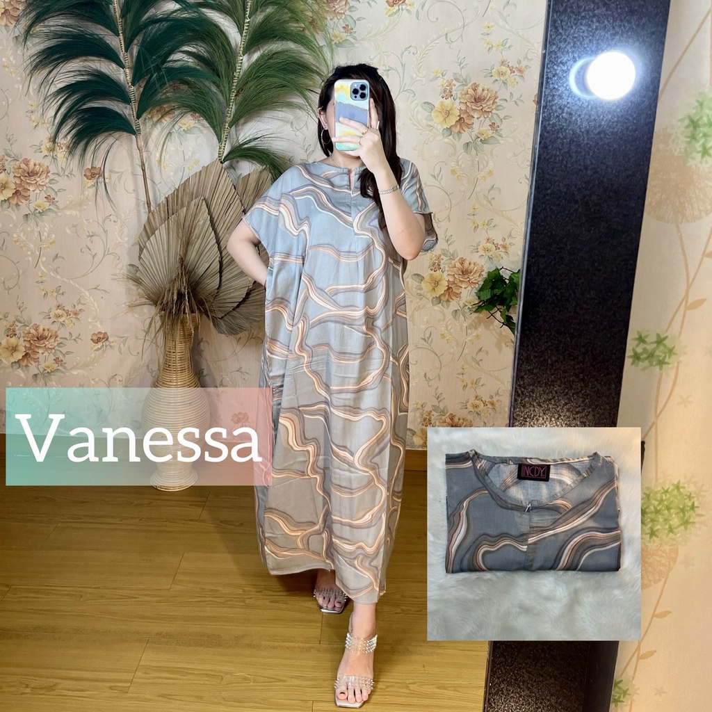PART1 NCDY HOMEWEAR DASTER PANJANG SEMATA KAKI LD 130cm BUSUI FRIENDLY JUMBO-Vanessa