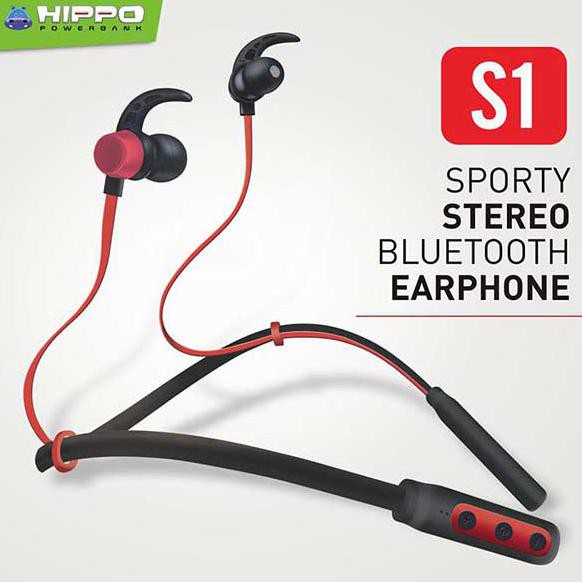 Hippo S1 earphone headset Bluetooth U Level Sport Stereo Earphone Handsfree Headset Madumanissx