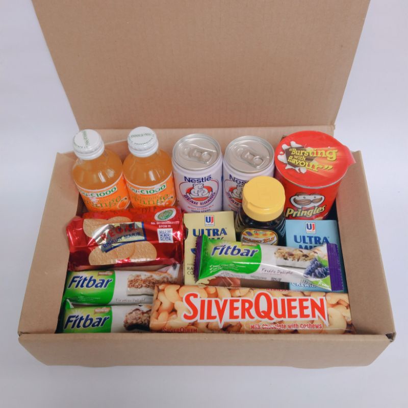 

hampers makanan dan minuman sehat untuk pasien covid gift box