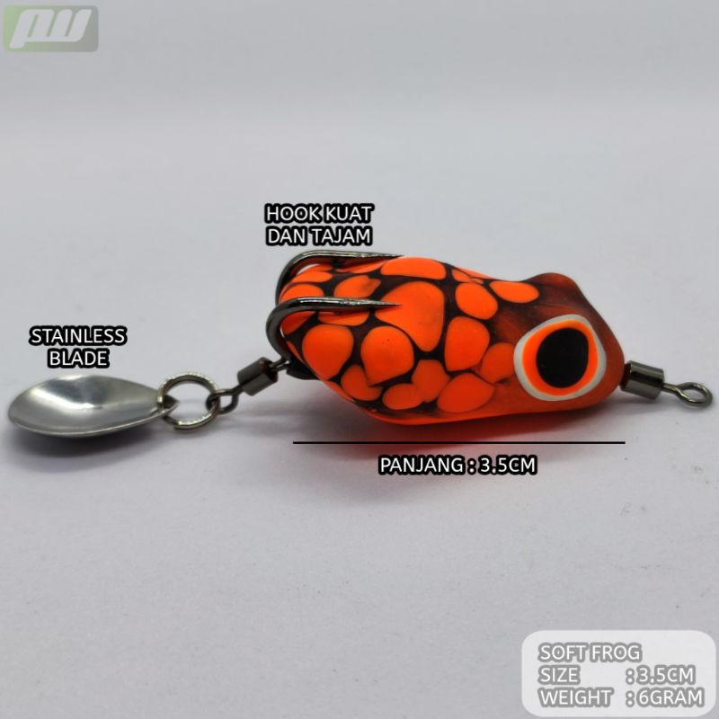 SOFT FROG KILLER 3.5 CM UMPAN CASTING IKAN GABUS