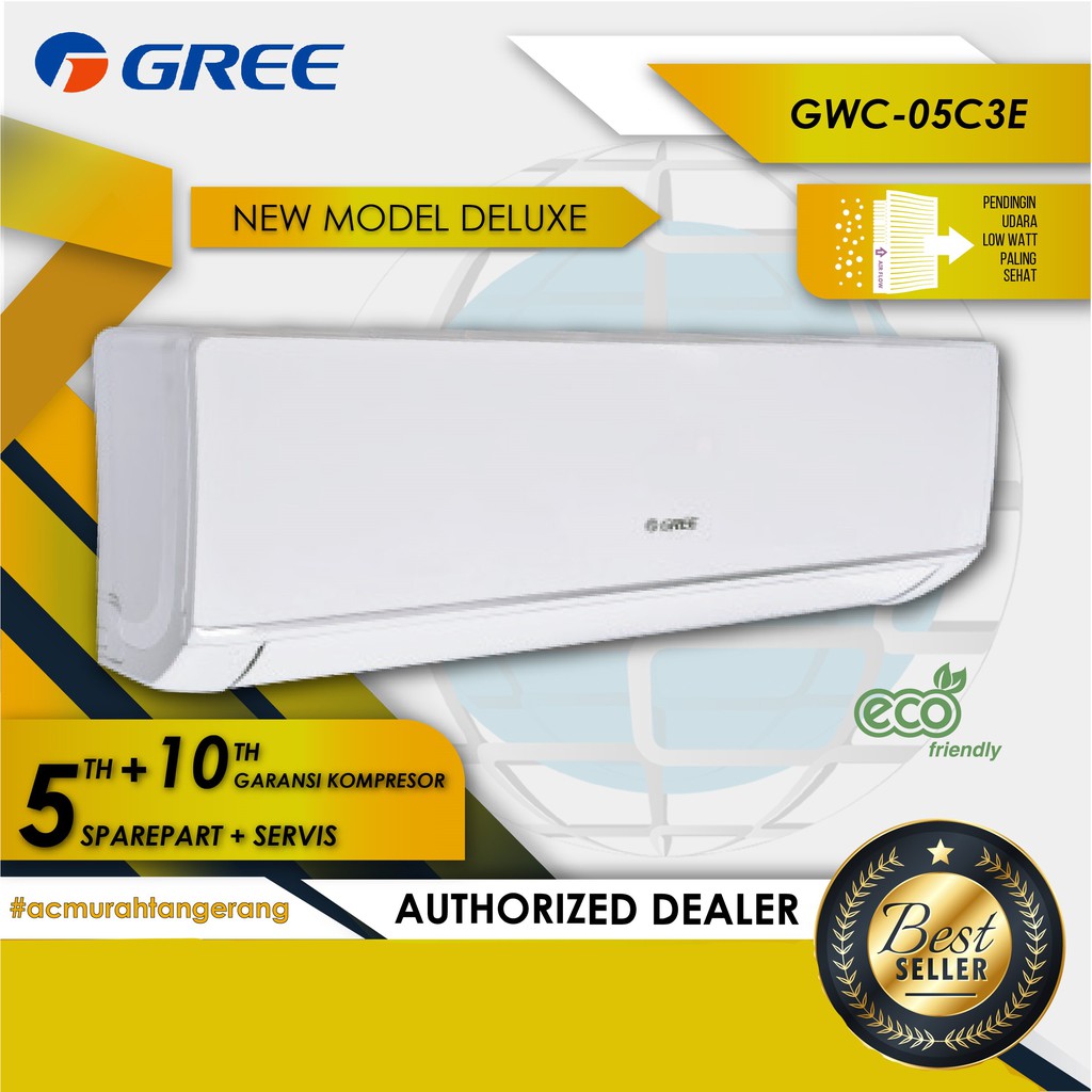 AC GREE 1/2 PK LOW WATT GWC-05C3E