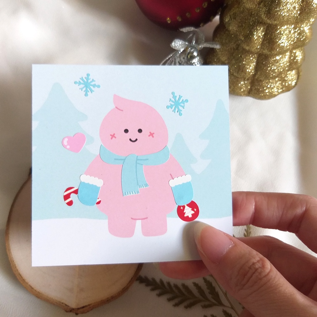 

Winter Season Edition Greetings Card and Stickers