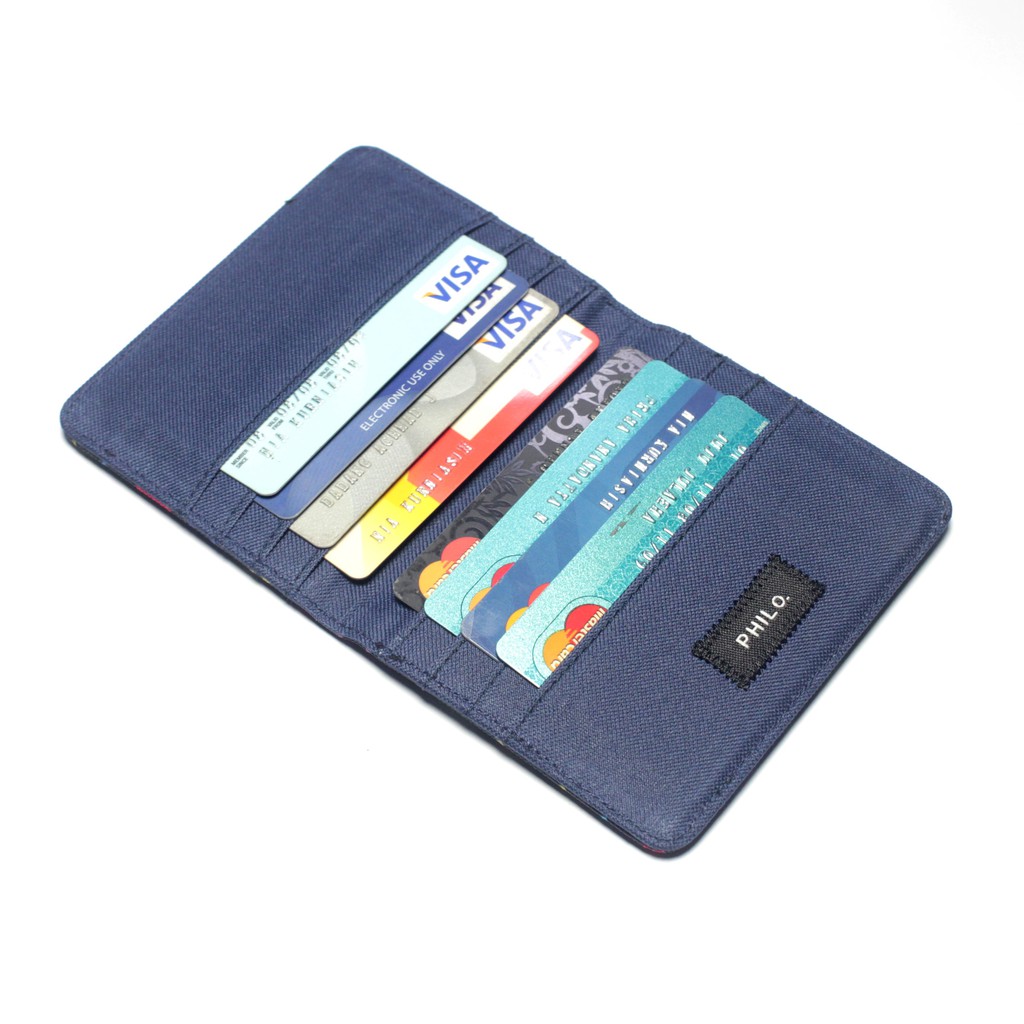 dompet kartu kain simpel model lipat 8 slot kartu card wallet PHWL954