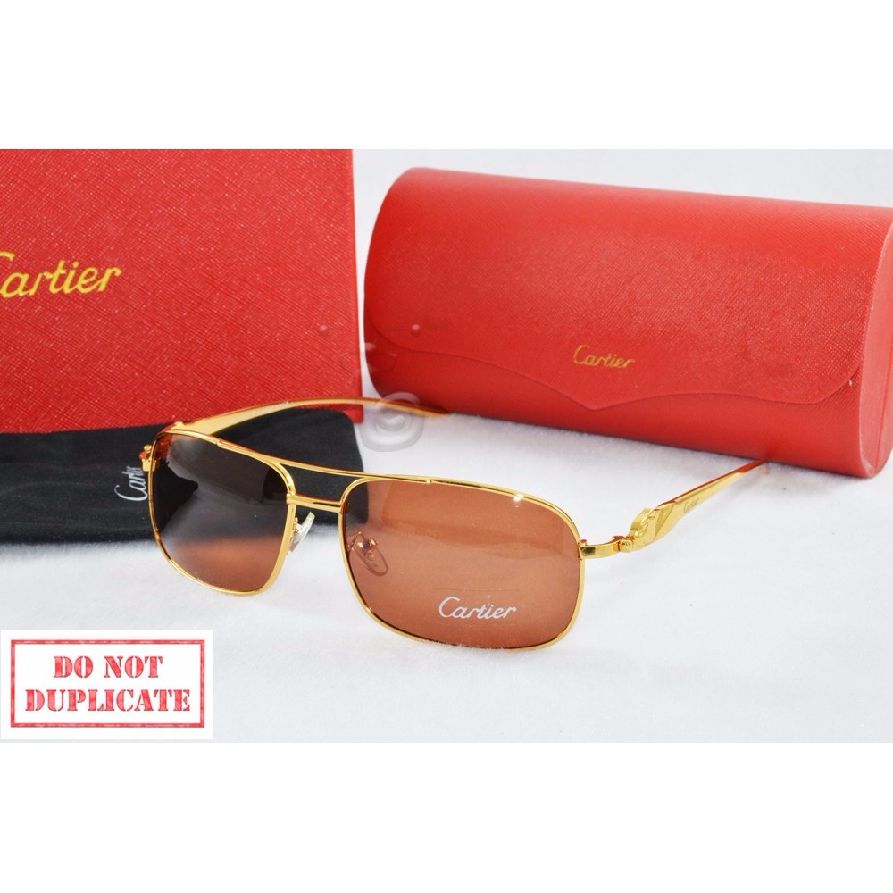 Kacamata Sunglass Cartier 633 Coklat