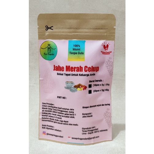 JAHE MERAH CELUP SUDAH HALAL