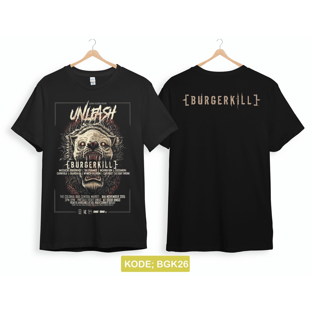 Kaos burgerkill unlfash original gildan premium bgk26