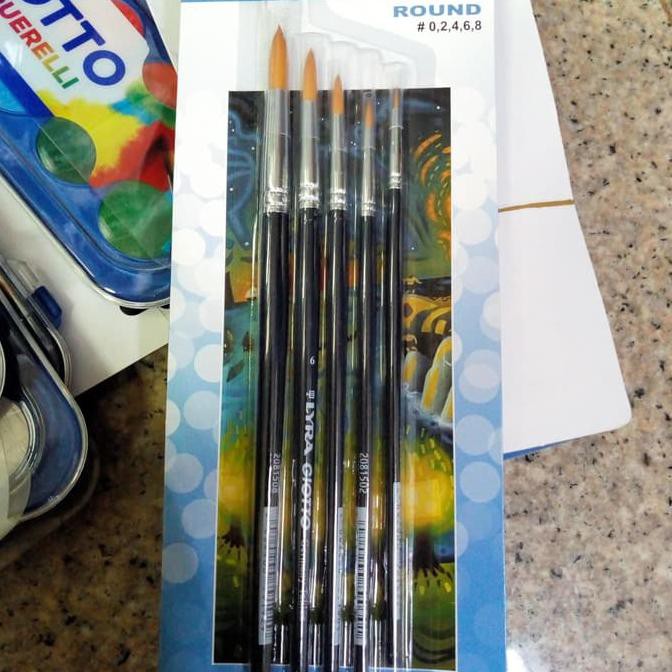 

HOT SALE Art brush round /kuas lukis /set LYRA