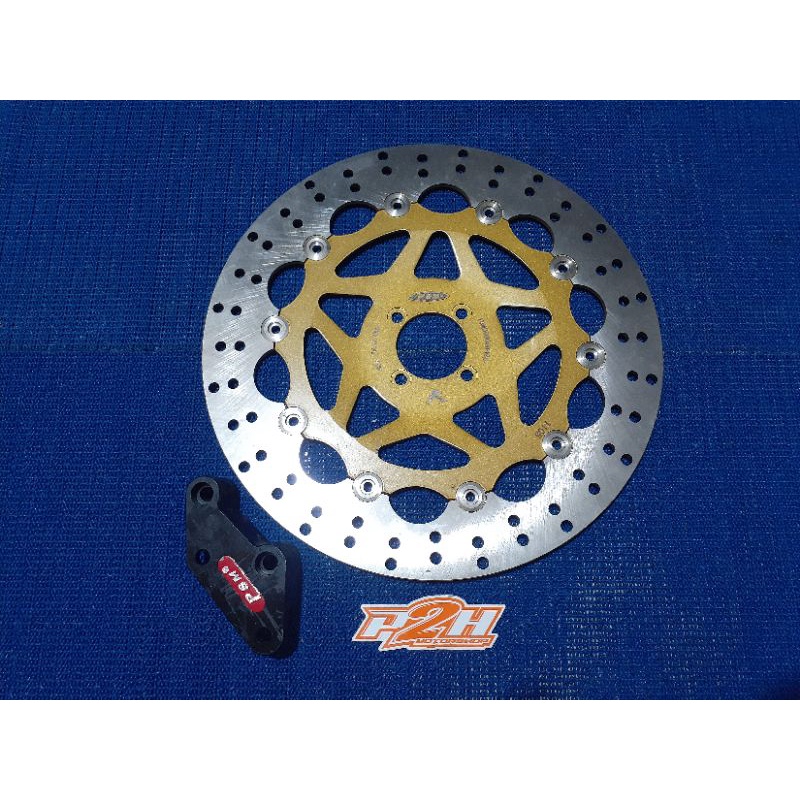 disc brake piringan cakram Floating PSM 320mm braket pnp satria 2tak hiu lumba