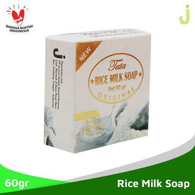 Tata Rice Milk Soap / Sabun Kecantikan Alami 60gr
