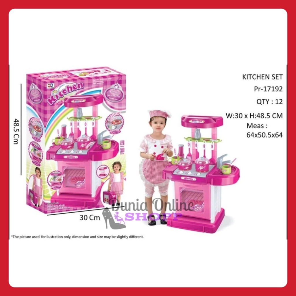 MAINAN ANAK PEREMPUAN KITCHEN SET BESAR/MAINAN MASAK MASAKAN BESAR 008