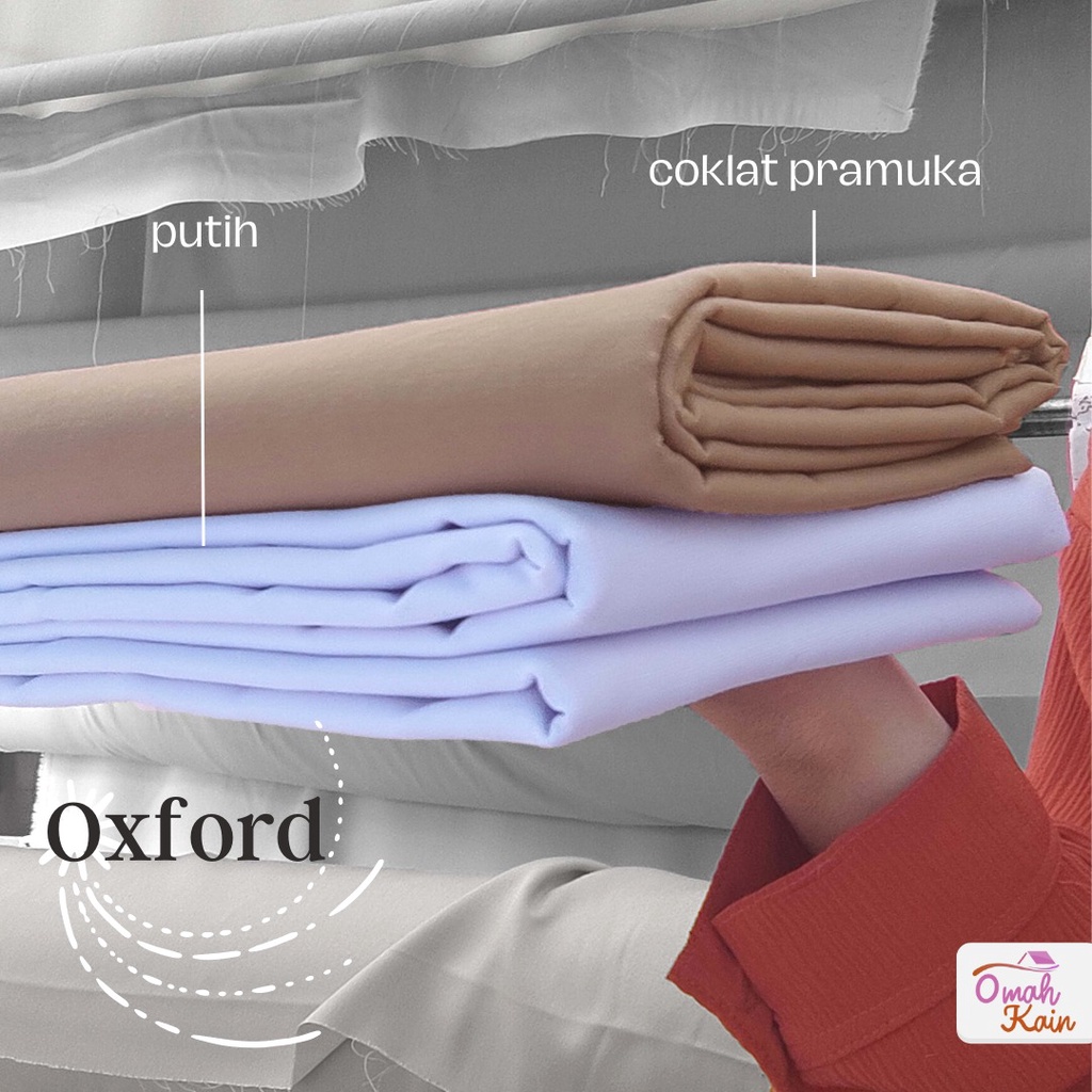 Kain OXFORD PREMIUM LEBAR 150 CM (ADEM, HALUS DAN TEBAL)