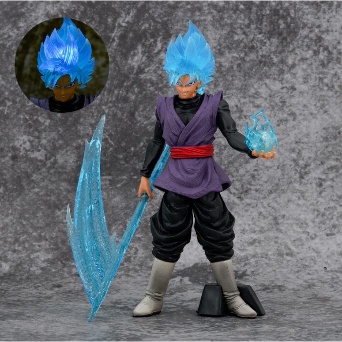 Anime Action Figure Super Saiyan Goku Black Zamasu Rambut Menyala