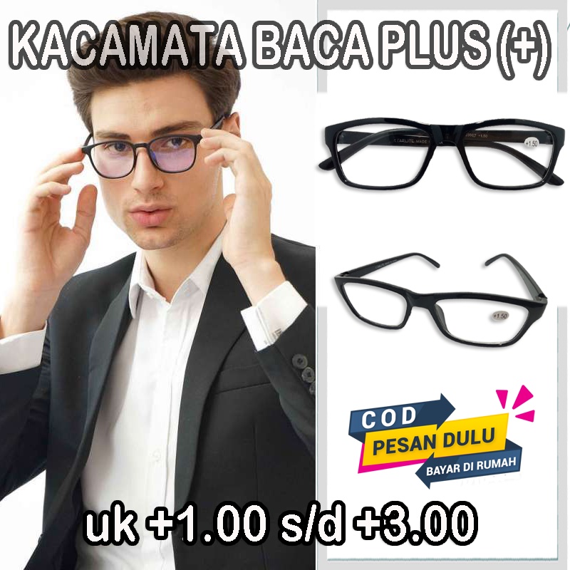 New! Kacamata Baca Lensa Plus (+) Korean Style untuk Pria &amp; Wanita Hiqh Quality  +1.00, s/d +3.00 Kacamata Rabun Dekat Kacamata Gaya Kacamata Plus Wanita Kacamata Plus Pria &amp; Wanita