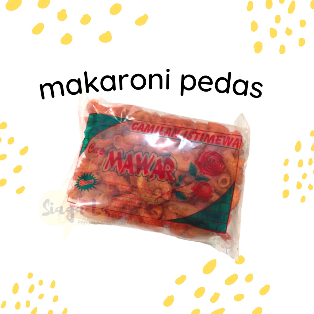 Makaroni Pedas Manis Tabung Pipa Cap Mawar 85 gram