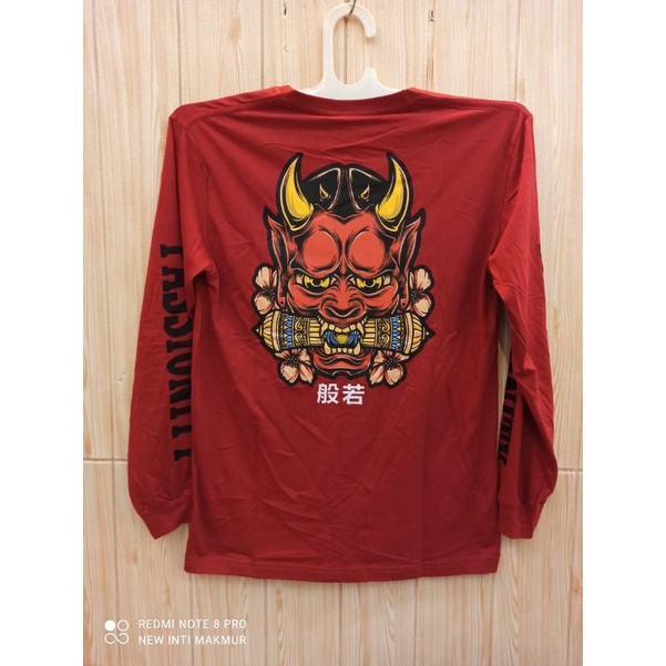 KAOS TSHIRT JAPAN SAMURAI JEPANG / RONIN / RED EVIL / WARRIOR / KAOS PRIA DISTRO LENGAN PANJANG