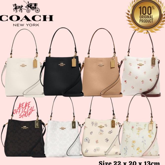 [ORIGINAL] COACH Town Bucket Bag Black / Tas Coach Original