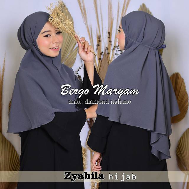 Jilbab BERGO MARYAM size M brad ORI zyabila hijab