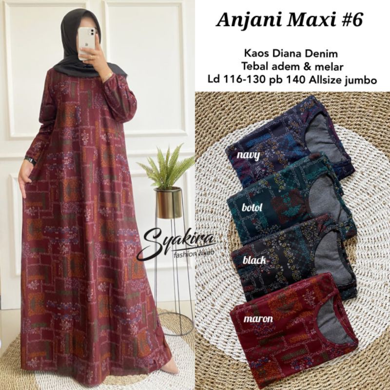 Anjani maxy kaos denim diana