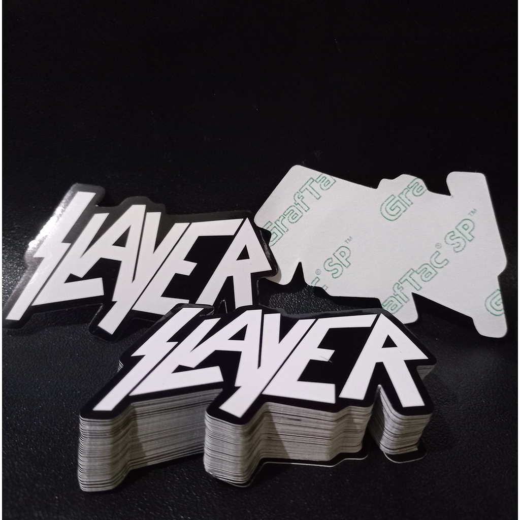 STIKER GRAFTAC -Logo Slayer - STIKER AESTHETIC LAPTOP, AKSESORIS HP, ANTI AIR, MOTIF,HELM