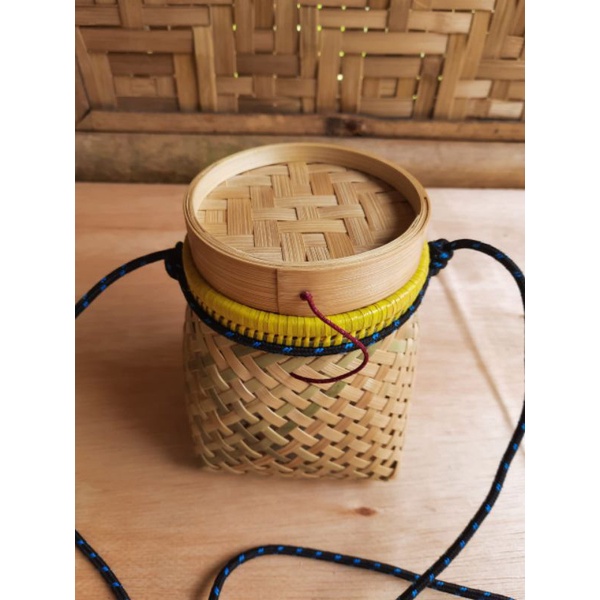 korang wadah ikan dari bambu bentuk bulat unik wadah serbaguna