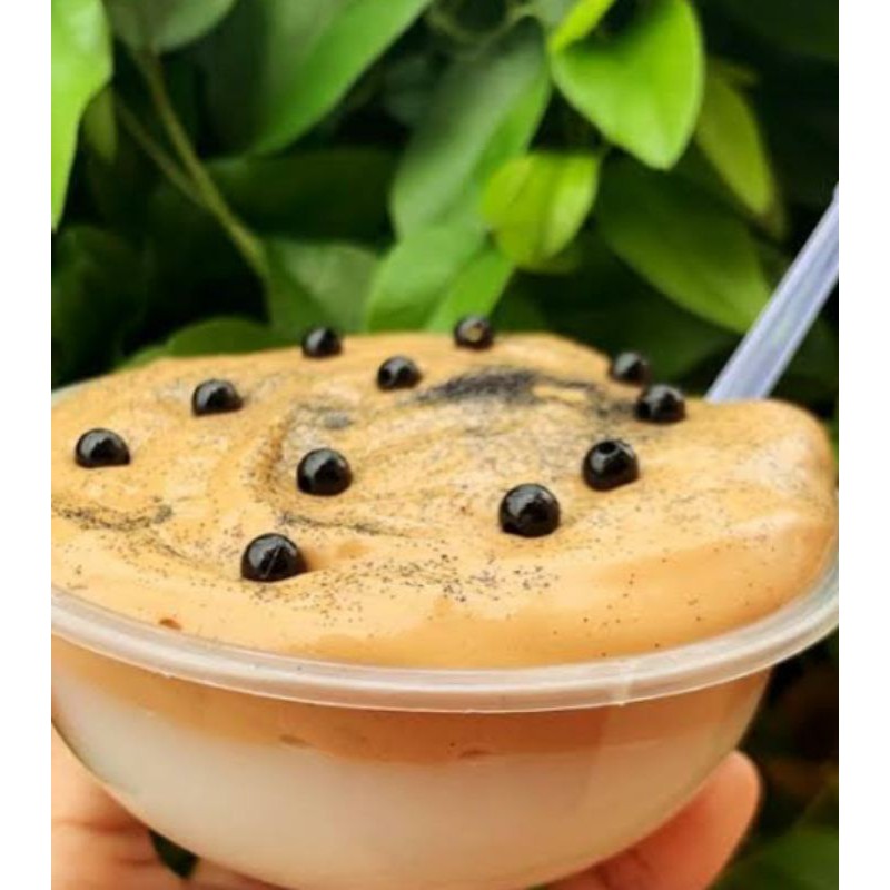 slime dalgona boba