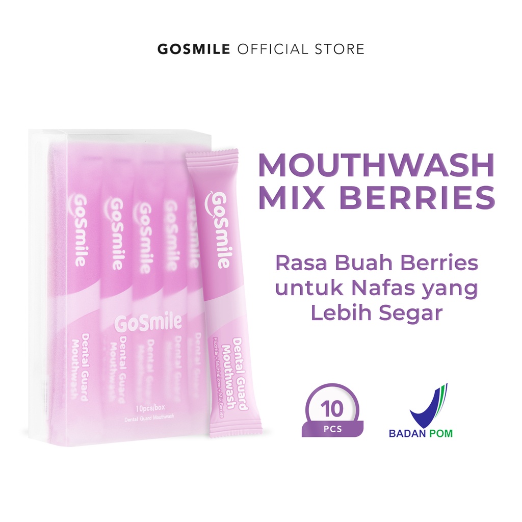 Go Smile Dental Guard Mouthwash Mix Berries Fragrance Obat Kumur - Protection Mouth Wash Obat Kumur Whitening Mencegah Gigi Berlubang dan Nafas Segar Menghilangkan Bau Bakteri Pada Mulut [BPOM]