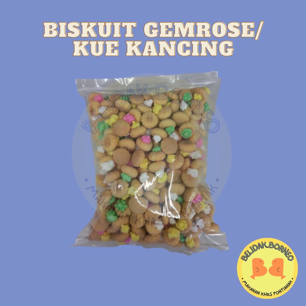 

Biskuit Gemrose/ Kue Kancing 350 gr Snack Lebaran, Snack Imlek