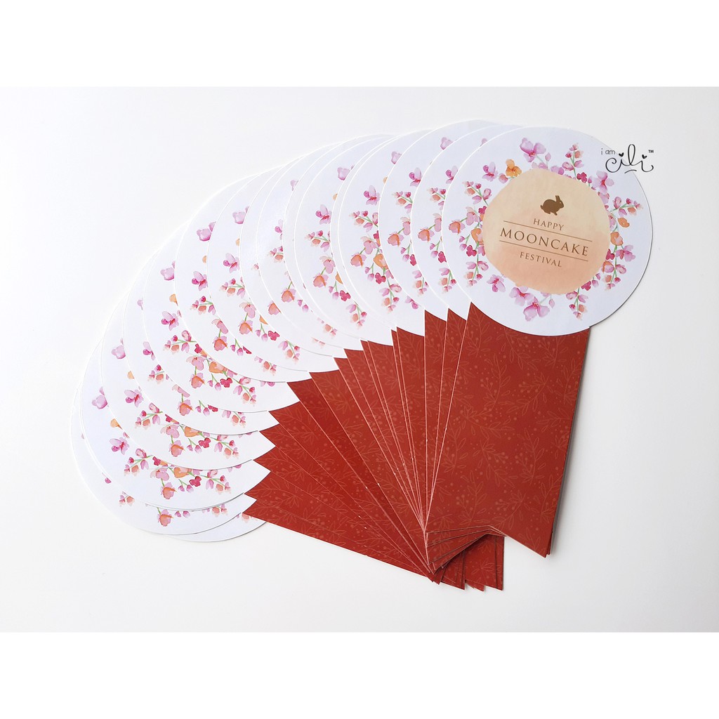 

(SMOONCAKE03 / SMOONCAKE04) stiker mooncake mid autumn kue bulan lucu