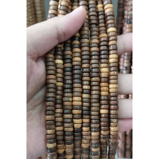  Manik  Kayu Pucalet Wood Bead 8x3 5MM Bahan Kalung Gelang 