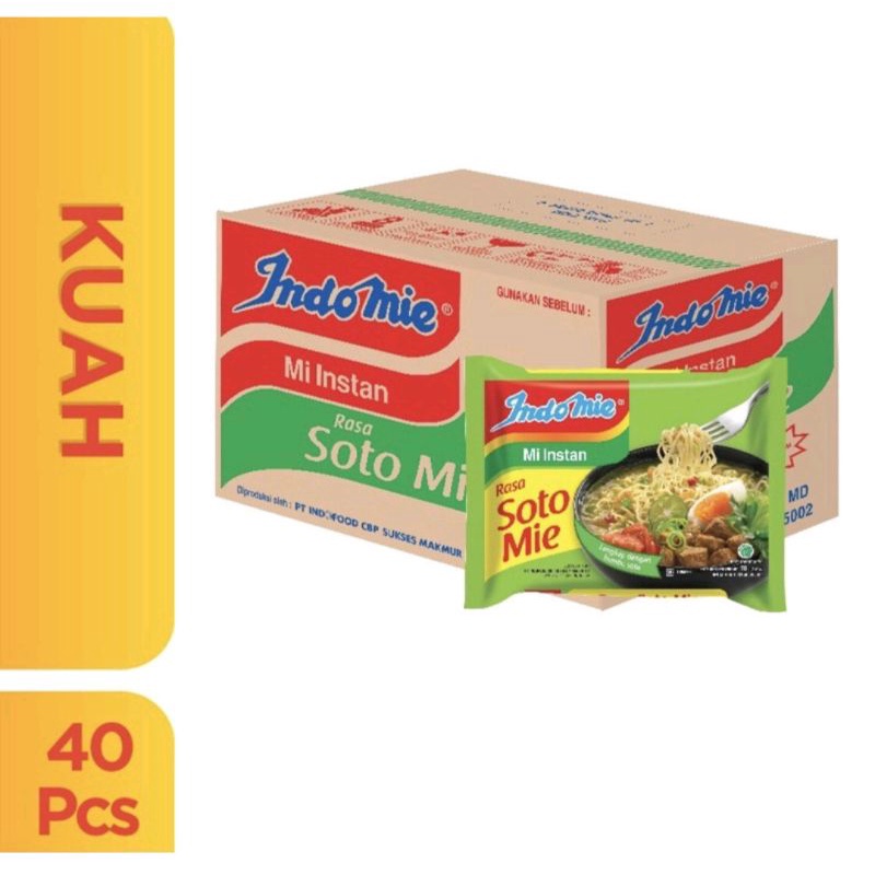 

Indomie soto 1 karton isi 40pc