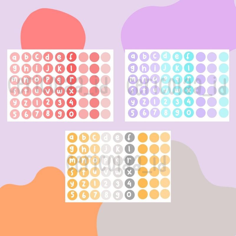 

Alphabet Sticker Sheet (Kiss Cut)