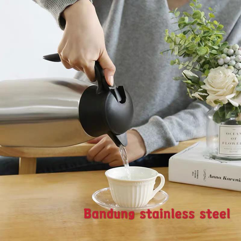 NEW-EUROPEAN VACUUM JUG- sus 304 termos air vacuum stainless steel panas dingin teh kopi 2 liter warna