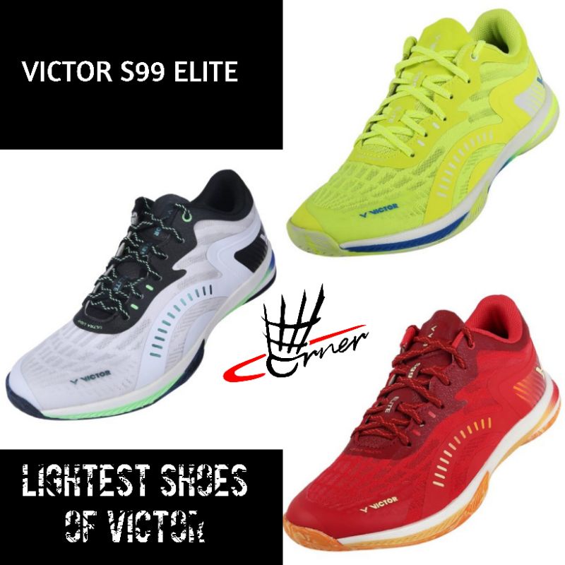 Sepatu Badminton Victor Elite S99 S 99 AC D Yellow Original