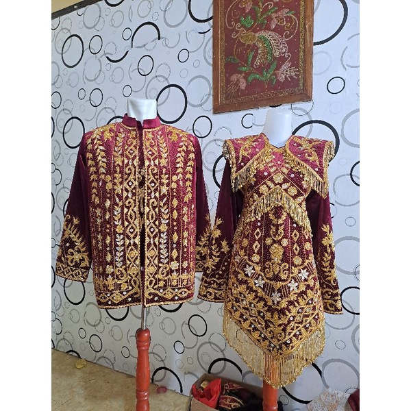 baju pengantin minang full payet jepang mewah