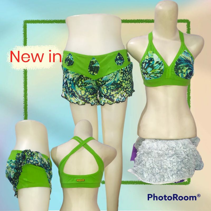 Setelan olahraga set sport senam erobic zumba rok mini bra keren sexy seksi BL pilates yoga modis