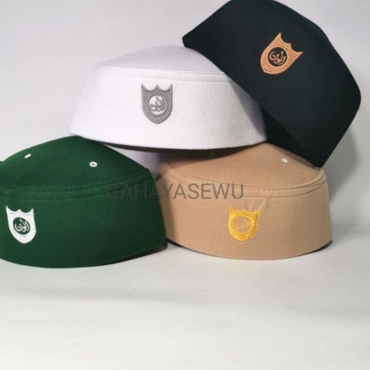 Harga Murah.. Peci Malaysia Kopiah Haji Alay Songkok Abdul kareem Putih Hitam Hijau Coklat