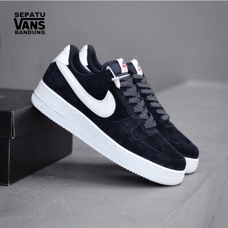 air force 1 black anthracite suede