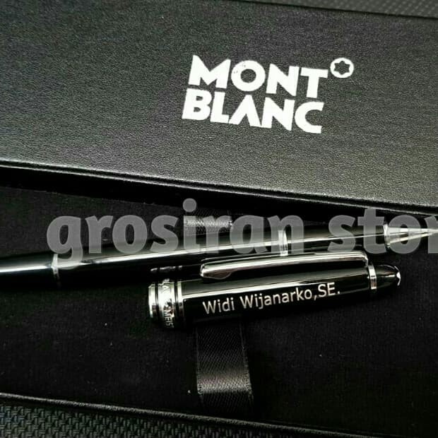 

Pulpen - Pulpen Montblanc Custom Logo Ukir Grafir Nama Kado Tulisan N