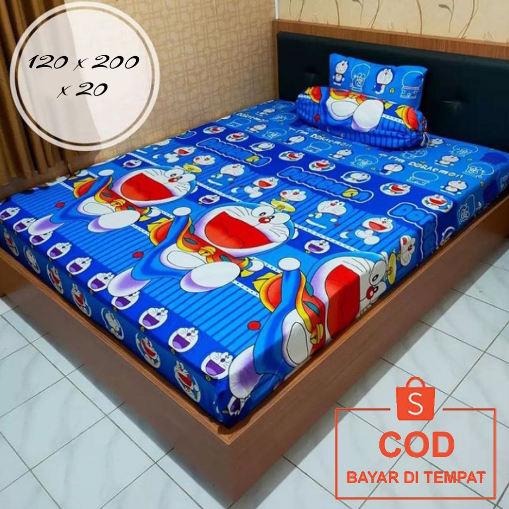 ✅COD Paket Sprei Seprei 120x200 Aneka Motif Dan 2 Sarung Bantal Guling Dekorasi Kamar Perlengkapan Rumah