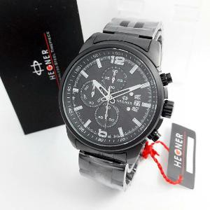 Jam tangan Pria Hegner 5012 Choronograph Black Rose Gold Original Terbaik