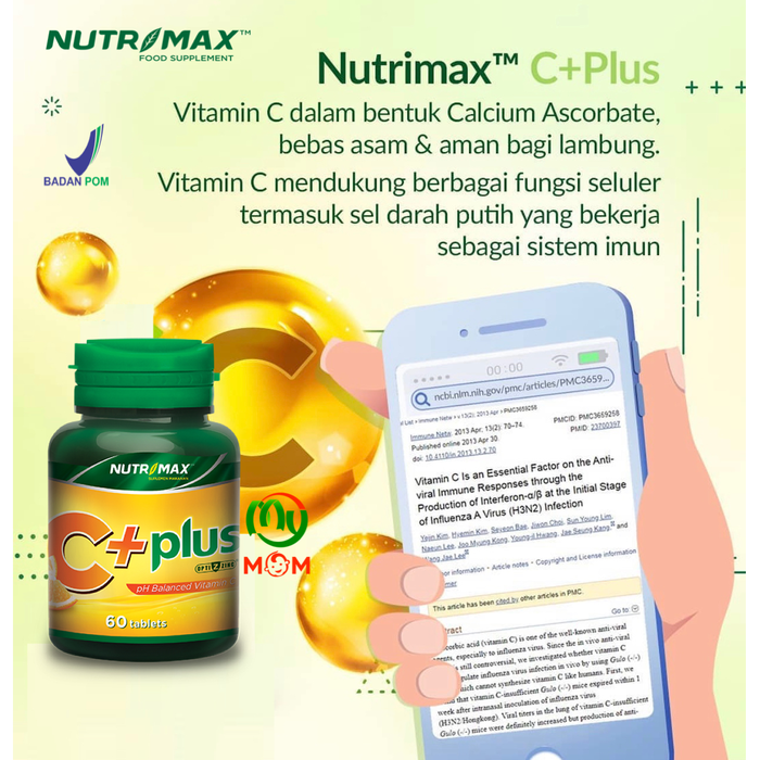 Jual [BPOM] Nutrimax C+ Plus 30s & 60s / Vitamin C Plus Penambah