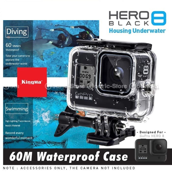 KingMa GoPro Hero 8 WATERPROOF CASE 60M Housing Go Pro Black Original