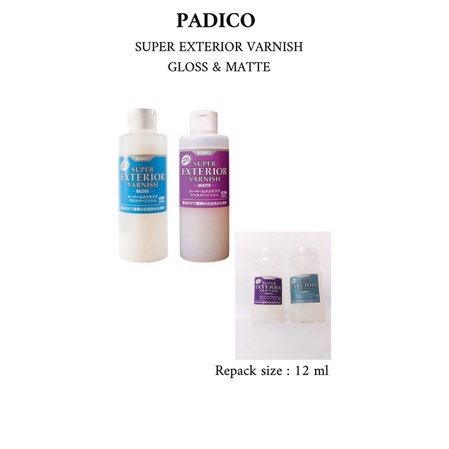 

Padico Super Exterior Varnish gloss & Varnish Matte Repack (tester) Waterproof Durable Coating