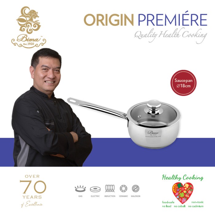 Bima Origin Premiere Saucepan 18cm