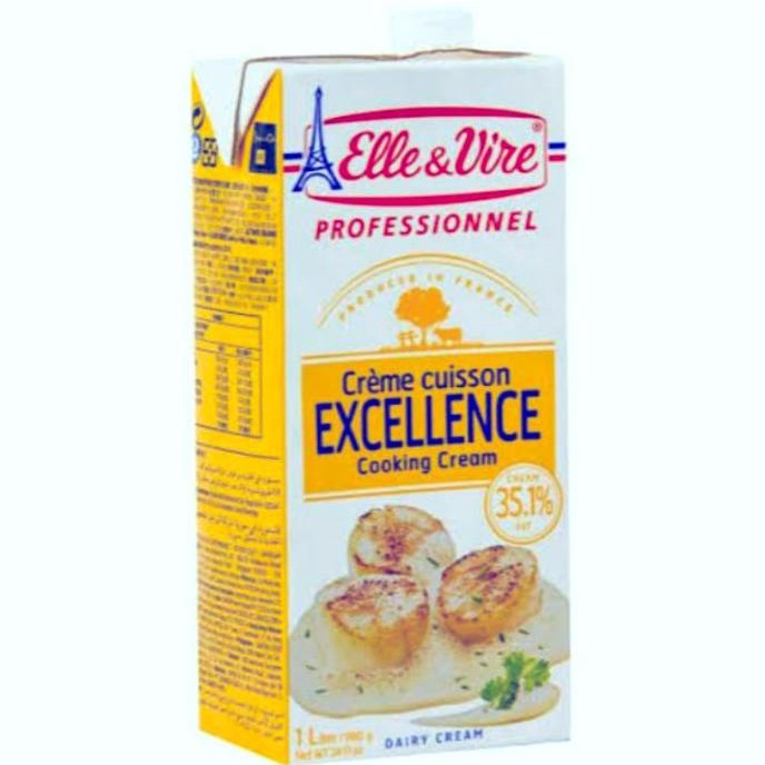 

(BISA COD) cooking cream elle vire 1 liter TERUJI Kode 510