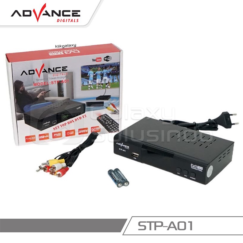 ADVANCE STP-A01 Set Top Box DVB-T2 - STB Penerima Siaran TV Digital