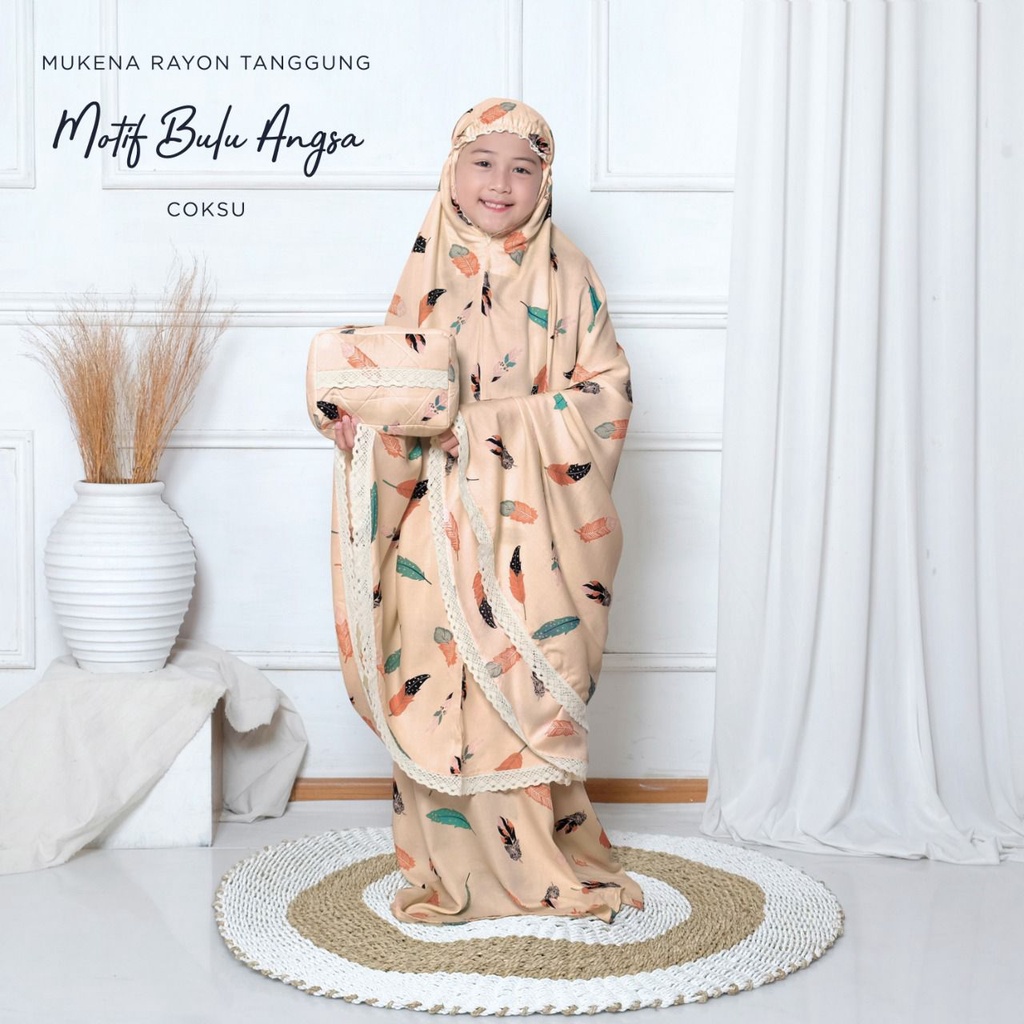 Mukena Anak Bali Mukena Rayon Premium Motif Polkadot Mukena Terbaru