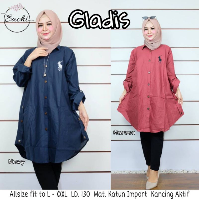 gladis tunik Super jumbo