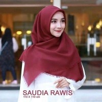 Hijab Segi Empat Rawis Saudia Polos Part 5 / Segi Empat Rawis Polos / Segi Empat Premium